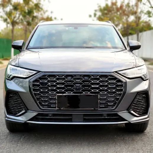 Grille met mistlampcovers voor Audi Q3/Q3 S Line F3 (SUV & Sportback) – RSQ3 Look, Hoogglans Zwart
