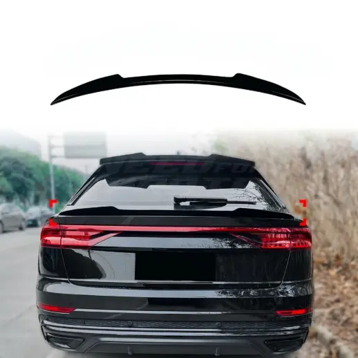 Middenspoiler voor Audi Q8/SQ8/RSQ8 4M (SUV) – Performance Look, Hoogglans Zwart