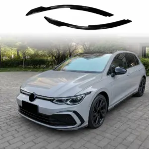 Headlight Covers Voor Volkswagen Golf 8 (Hatchback) – Sport Look, Hoogglans Zwart