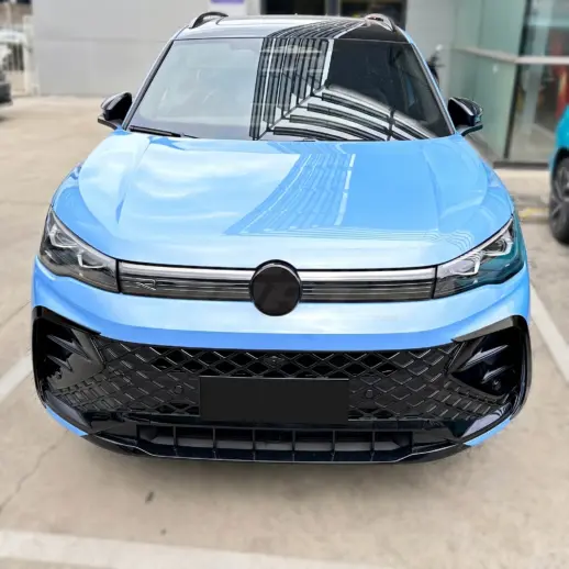 Aero flaps voorbumper voor Volkswagen Tiguan 3 (SUV) R Line – Sport Look, Hoogglans Zwart