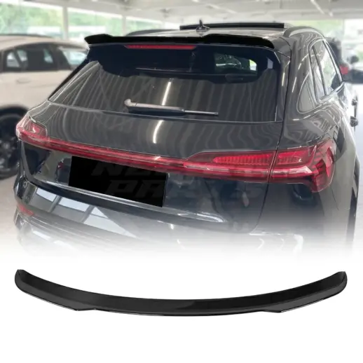 Dakspoiler voor Audi E-Tron GE (SUV) – Sport Look, Hoogglans Zwart