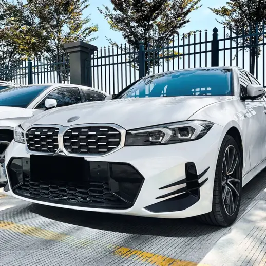 Canards voorbumper voor BMW 3 Series G20 LCI M Sport & M340 – M Performance Look, Hoogglans Zwart
