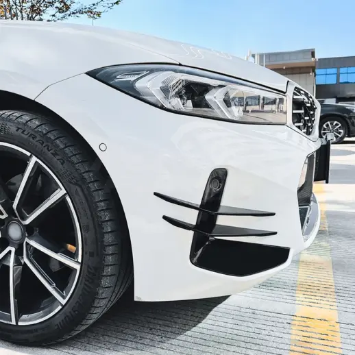 Canards voorbumper voor BMW 3 Series G20 LCI M Sport & M340 – M Performance Look, Hoogglans Zwart