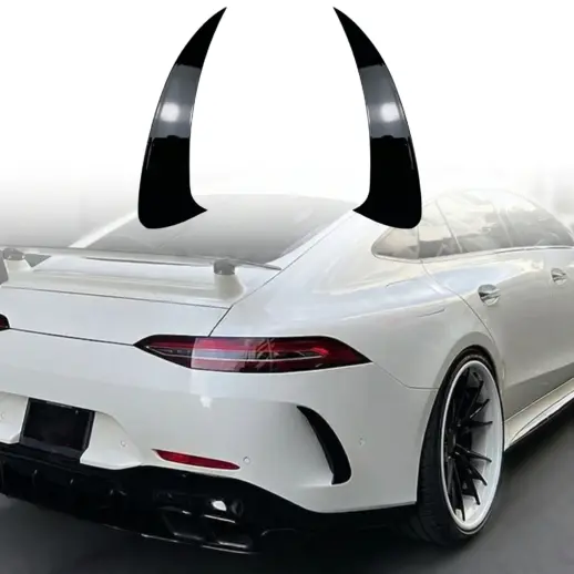 Achterbumper canards voor Mercedes AMG GT X290 (4 Door) – AMG Look, Hoogglans Zwart