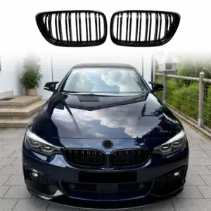 Double Line Grille Voor BMW 2 Series F23/F22 – M Performance Look, Hoogglans Zwart