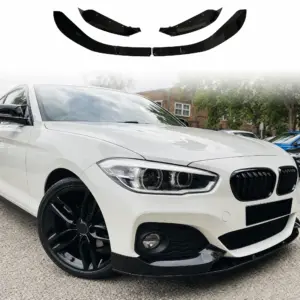 Front Splitter Voor BMW 1 Series F20 Pre-LCI M Sport & M135i – M Performance Look, Hoogglans Zwart