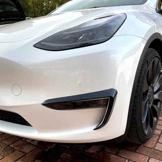 Aero flaps voorbumper voor Tesla Model Y MY Pre-Facelift – Super Sport Look, Hoogglans Zwart