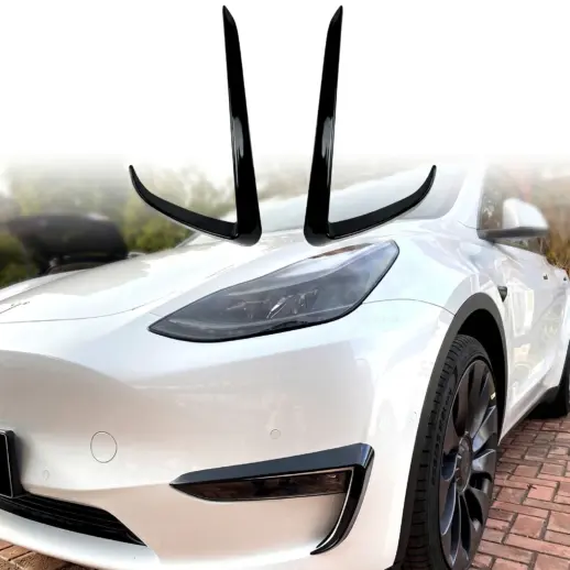Aero flaps voorbumper voor Tesla Model Y MY Pre-Facelift – Super Sport Look, Hoogglans Zwart