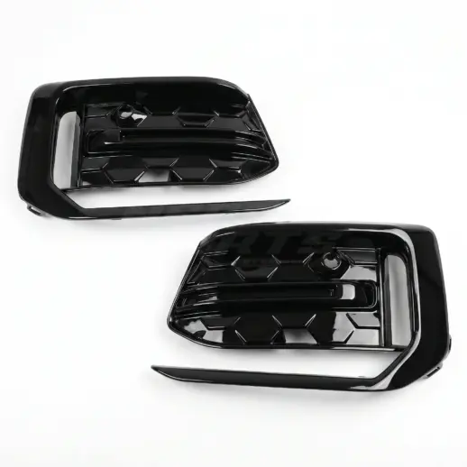 Mistlampcovers voor Audi A6 S Line/S6 C8 (Avant & Sedan) Pre-Facelift – Sport Look, Hoogglans Zwart