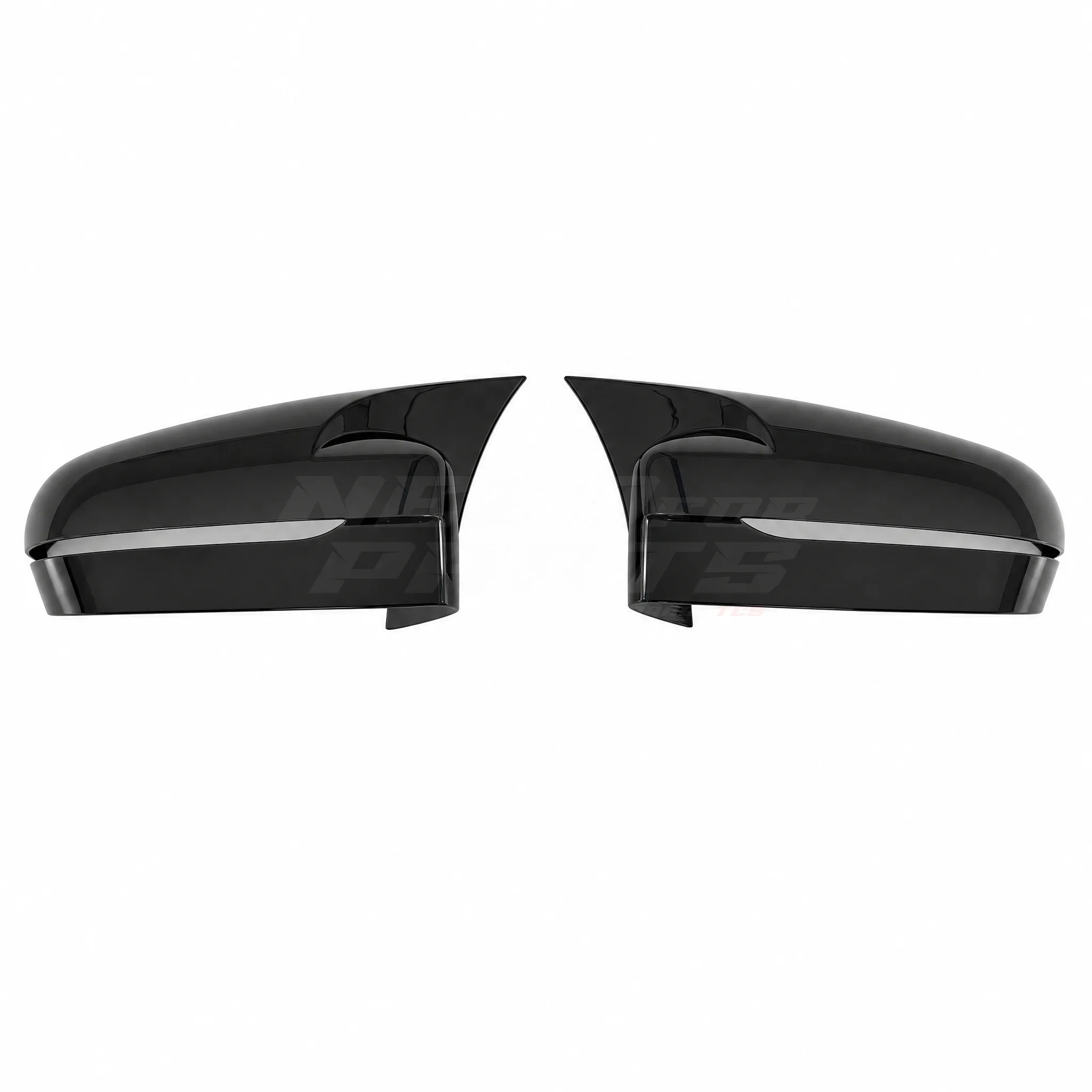 Mirror Covers (Overzet) Voor BMW 3 Series/5 Series/6 Series/7 Series/8 Series – M Sport Look, Hoogglans Zwart