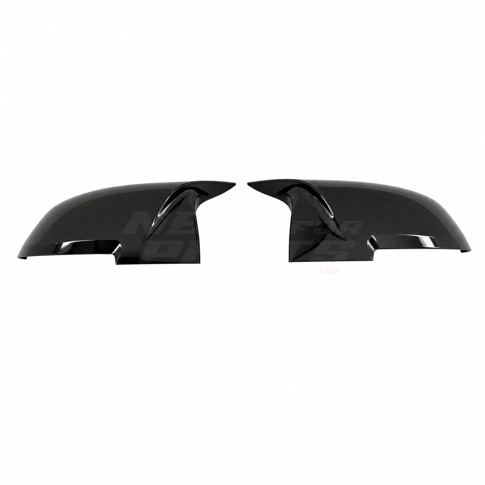 Mirror Covers (Overzet) Voor BMW 1 Series/2 Series/3 Series/4 Series/X1 – M Sport Look, Hoogglans Zwart