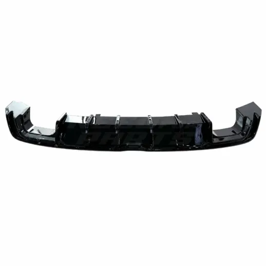 Diffuser met zijsplitters achter voor Seat Leon Mk3 Facelift FR – OO-OO – Sport Look, Hoogglans Zwart