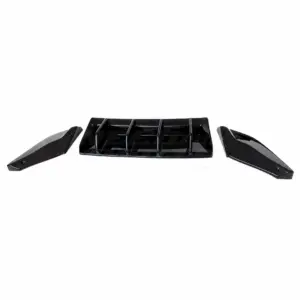 Diffuser Extension With Rear Side Splitters Voor Cupra Ateca KH7 – Racing Look, Hoogglans Zwart