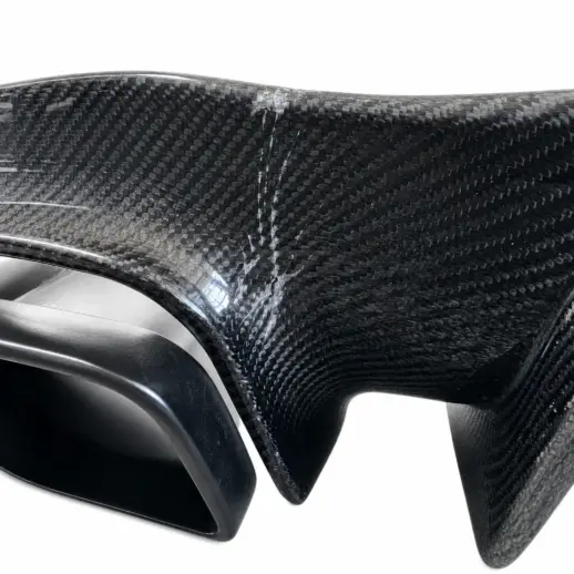 Carbon Diffuser met LED-remlicht en zwarte uitlaatsierstukken voor Mercedes E Class W213/S213 Facelift AMG Line & E53 AMG & E63 AMG – OO-OO – Racing Look