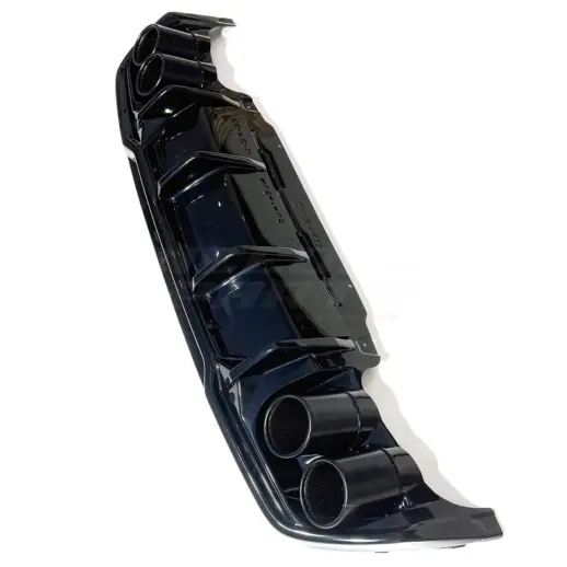 Diffuser met zwarte uitlaatsierstukken voor Cupra Formentor Mk1 (KM7) Facelift Standard – OO-OO – Racing Look, Hoogglans Zwart
