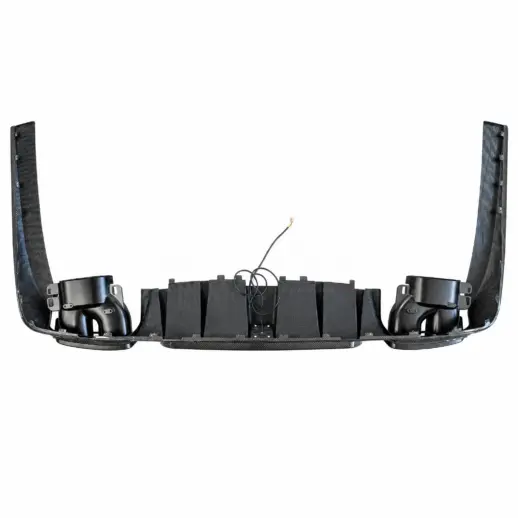 Carbon Diffuser met LED-remlicht en zwarte uitlaatsierstukken voor Mercedes E Class W213/S213 Facelift AMG Line & E53 AMG & E63 AMG – OO-OO – Racing Look