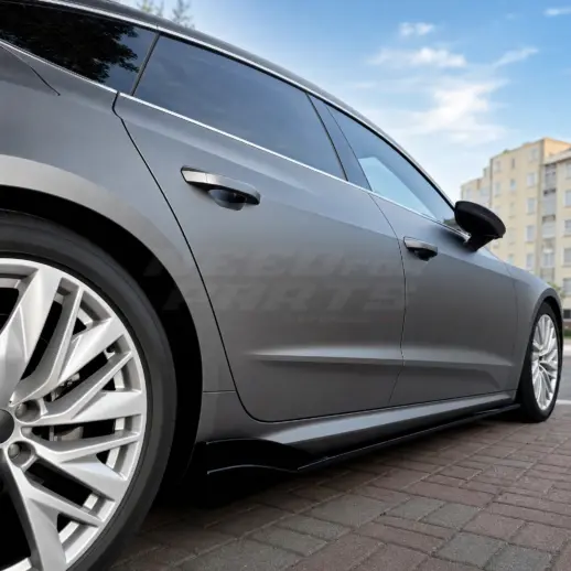 Sideskirts voor Audi A7 S Line/S7 C8 (Sportback) – Performance Look, Hoogglans Zwart